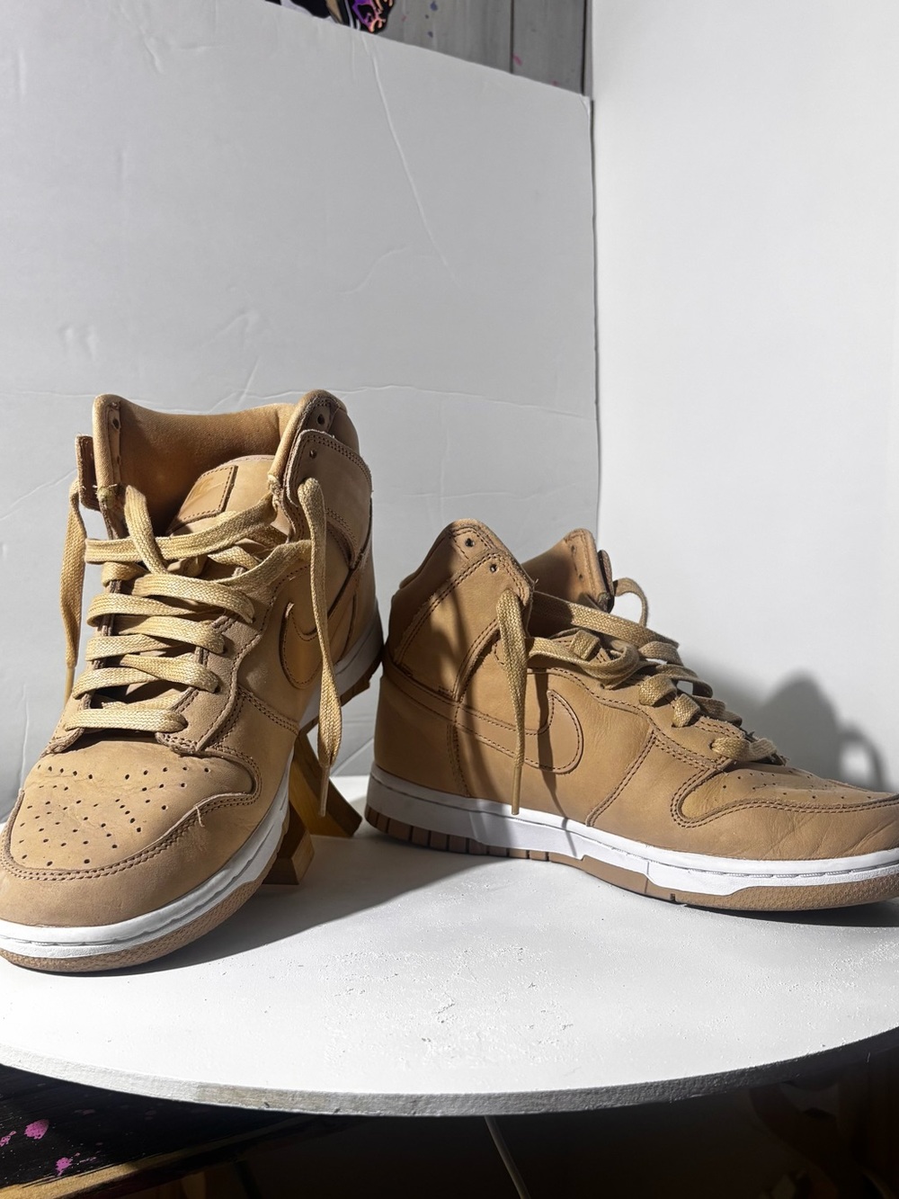 Nike Dunk High Premium Pecan Leather Sneakers Women’s Size 9 DX2044-200